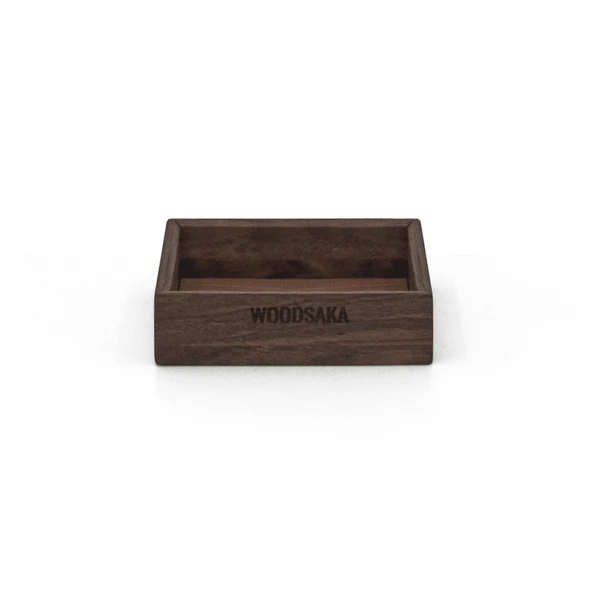 Woodsaka Gobi Not Kağıdı Kutusu ve Ataçlık - Ceviz - 2