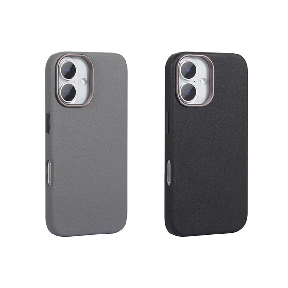 Apple iPhone 16 Plus Kılıf Magsafe Şarj Özellikli PU Deri Zore Adora Kapak - Resim 6