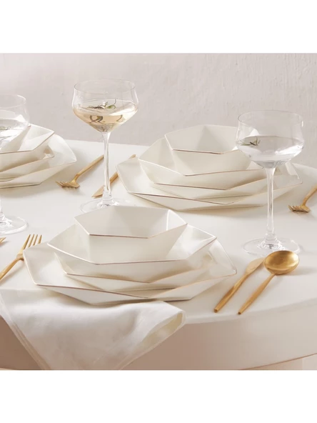 Karaca Streamline Esquina 24 Parça 6 Kişilik New Bone Yemek Takımı - 2