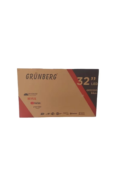 Grünberg GR32200 HD 32" 82 Ekran Uydu Alıcılı Android Smart LED TV