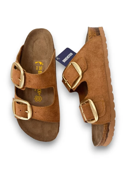 BİRKENSTOCK ARİZONA GOLD TOKA YUMUŞAK KEMER TABA - Resim 2