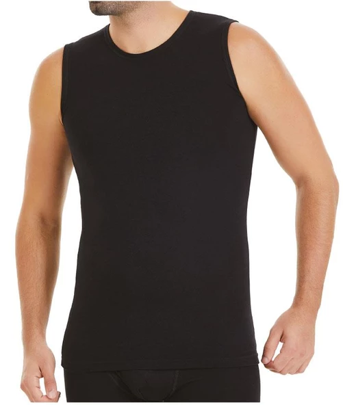 3 Adet Yıldız Erkek Modal Sıfır Kol Fanila Atlet Siyah 76 ürün görseli