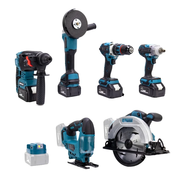 CHELİKBEİ YEDİLİ SET (POWERBANK&LED+ Ş.Hilti+Ş.spral+S.Sıkma+13mm Ç.Mandren+Ş.Dekupaj+Sunta Kesme) - 5