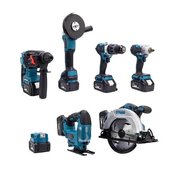 CHELİKBEİ YEDİLİ SET (POWERBANK&LED+ Ş.Hilti+Ş.spral+S.Sıkma+13mm Ç.Mandren+Ş.Dekupaj+Sunta Kesme) - 4