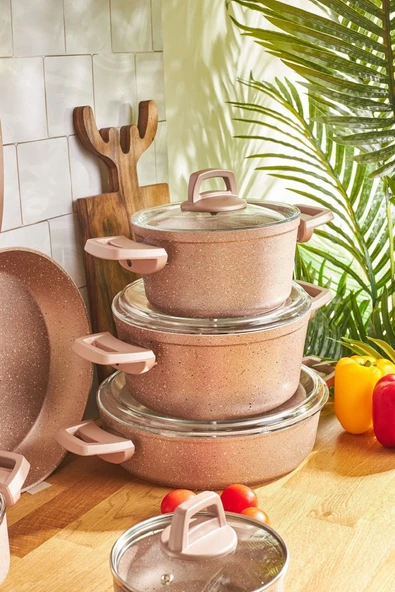 Karaca Biogranit Rosegold 12 Parça Tencere Seti - 2