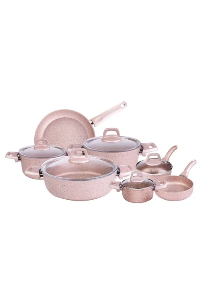 Karaca Biogranit Rosegold 12 Parça Tencere Seti - 3