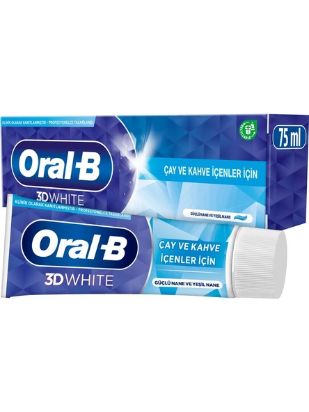 Oral-B 3D White Çay ve Kahve İçenler için Diş Macunu 75 ml