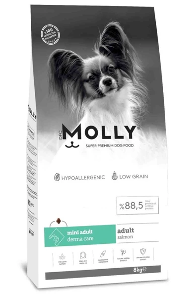 Molly Mini Adult Somonlu Yetişkin Köpek Maması 8 Kg