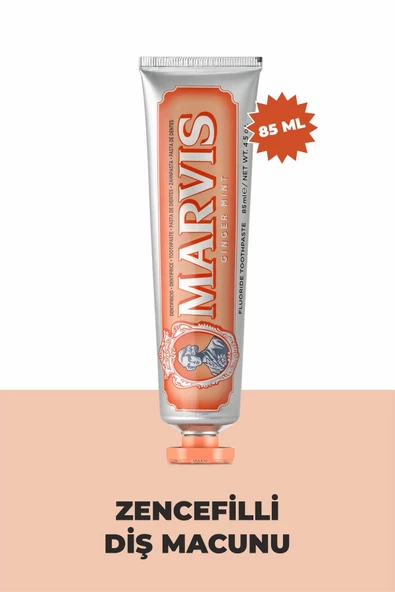 Marvis  Ginger Mint Zencefilli Diş Macunu 85 ML