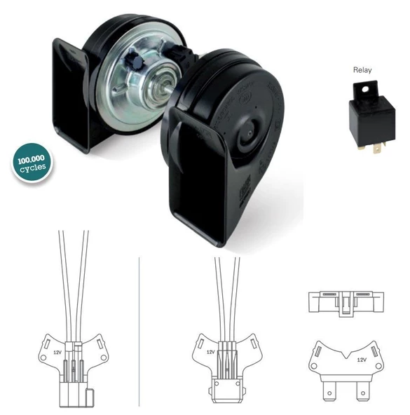 FIAMM FİAMM DADAT KORNA 12V TAKIM+ROLE FORD+FİAT+VW EM ürün görseli