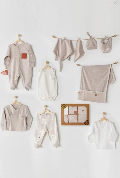 Andywawa organic Bej Erkek Bebek Hastane Çıkışı - Resim 2