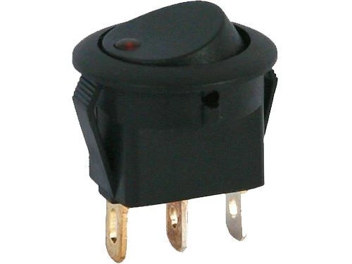 AEMPART MİNİ ANAHTAR UNIVERSAL YUVARLAK IŞIKLI 3 PİN (10LU PAKET)