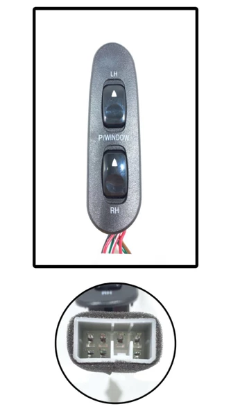 AEMPART CAM ANAHTARI HYUNDAI H 100 SOL ÇİFTLİ ÇERÇEVELİ 02-07