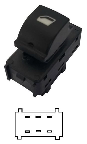 AEMPART CAM ANAHTARI PSA 301 ELYSEE DS3 SİYAH / 11-19
