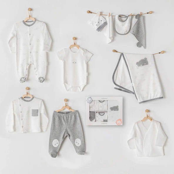 Andywawa Gri Erkek Bebek Hastane Çıkışı 10 Lu ürün görseli