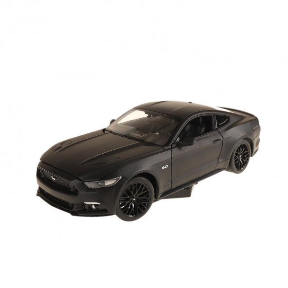 1:24 2015 FORD MUSTANG GT MAT SİYAH WEELY KLASİK MODEL ARAÇ - 3