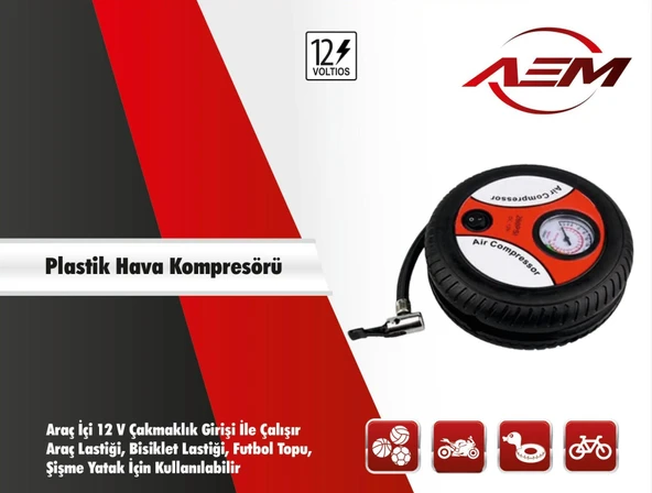 AEMPART HAVA KOMPRESÖRÜ PLASTİK 300 PSI