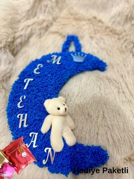 Bebek Anakuzusu Örgü Kapı Süsü Kişiye Özel İsim Tasarım - 5
