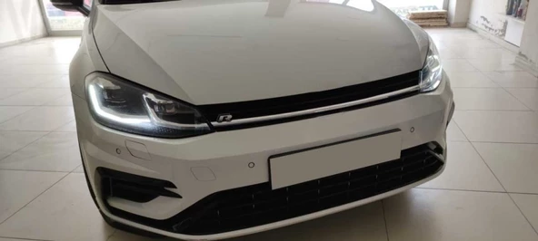 AUTOGP Vw golf 7.5 r ön panjur ızgara krom şeritli 2018+ - 2