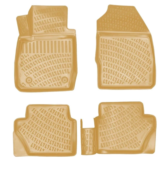 Rizline Ford fiesta 3d havuzlu paspas bej 2009 / 2017+ Rizline