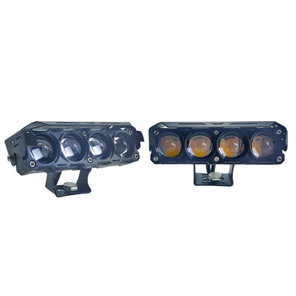 Space Space Offroad sis lambası 12.6 x 5 x 3.5 cm  sarı beyaz - kırmızı gündüz ledli çakarlı 12-60v set/  LASS370-1