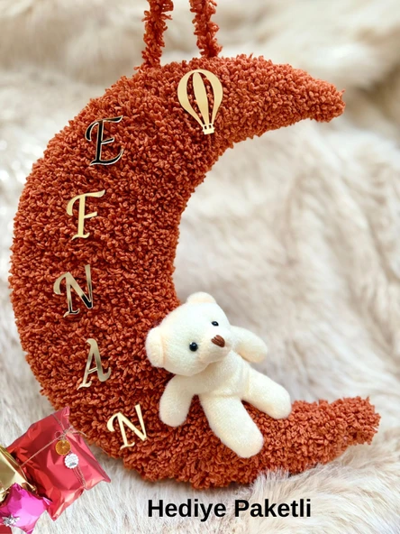 Bebek Anakuzusu Örgü Kapı Süsü Kişiye Özel İsim Tasarım - 8