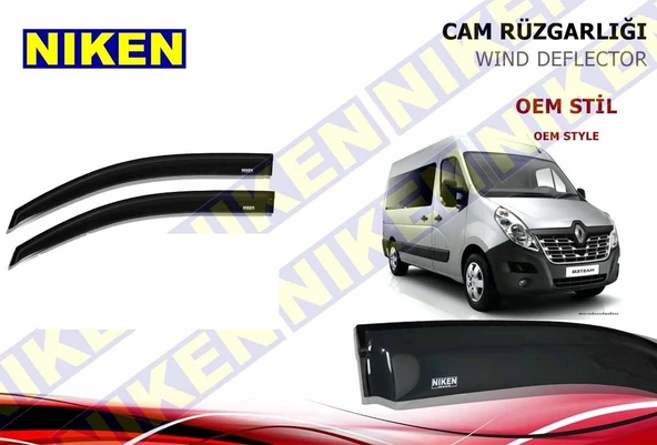 NİKEN Renault Master cam rüzgarlığı oem 2010+ niken 2li