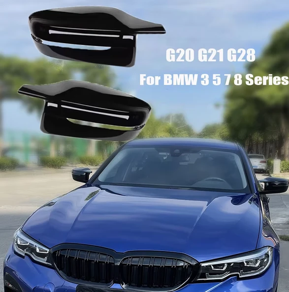 Space Bmw g20 g22 g26 m3 yarasa ayna kapağı pianoblack tırnaklı - 2