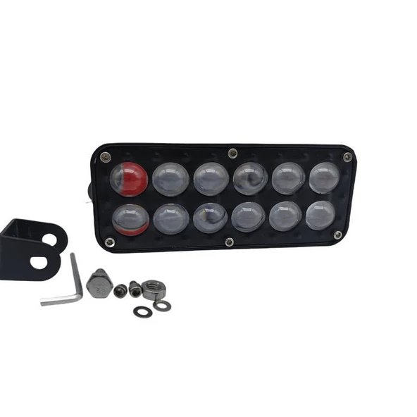 Space Space Offroad sis lambası kırmızı-mavi-beyaz -sarı çakarlı / beyaz sarı flaş /  LASS382
