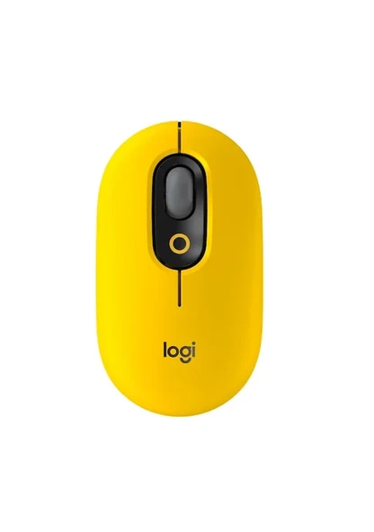 Logitech POP Kablosuz Optik Emoji Mouse Sarı