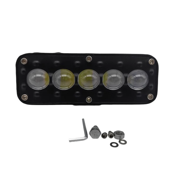 Space Space Offroad sis lambası  2 x4 x 11,5cm beyaz-sarı gündüz ledi kırmızı /  LASS384