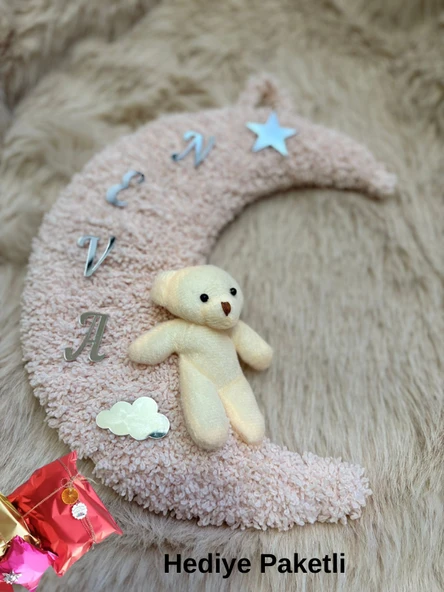 Bebek Anakuzusu Örgü Kapı Süsü Kişiye Özel İsim Tasarım - 10