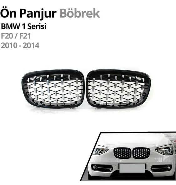 AUTOGP Bmw F20 ön panjur böbrek ızgara diamond 2012 / 2015 - 2