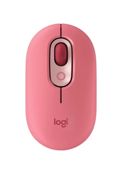 Logitech POP Kablosuz Optik Emoji Mouse Pembe