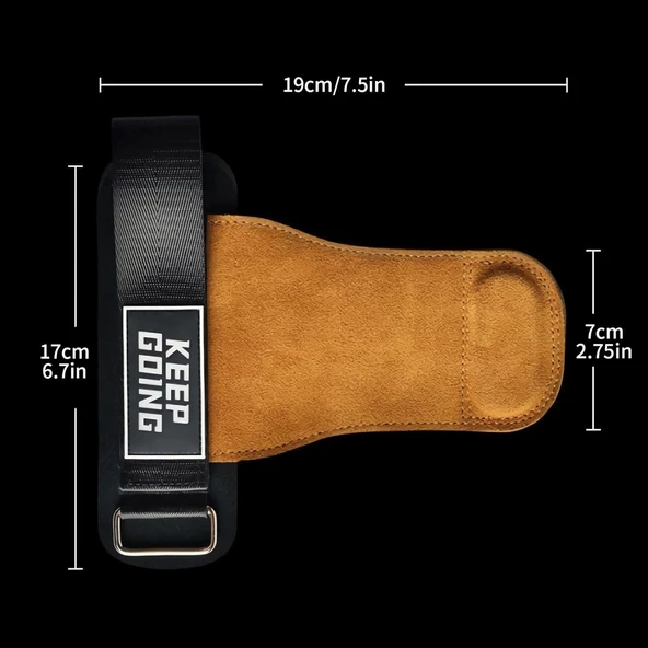 Valkyrie Lifting Straps 2 Adet Ağırlık Eldiveni Tutma Yardımcısı Crossfit Fitness Bileklik Kahve - 4