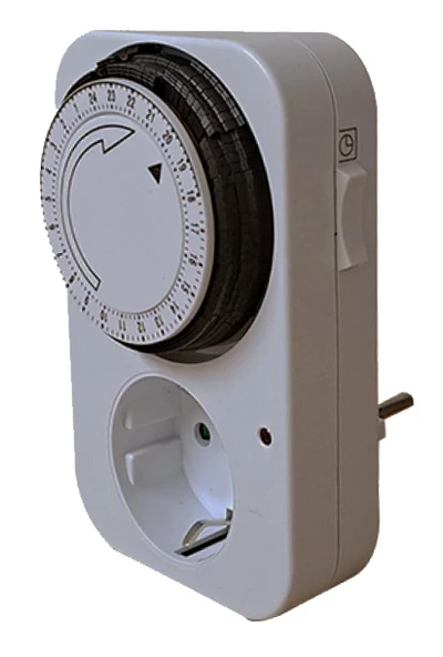 XKOREN Priz Tipi Mekanik Analog Zaman Saati - 24 Saat Günlük Programlama Tak Kullan