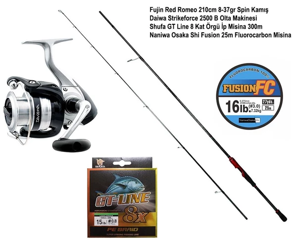 Fujin Red Romeo Daiwa Strikeforce Spin Olta Takımı