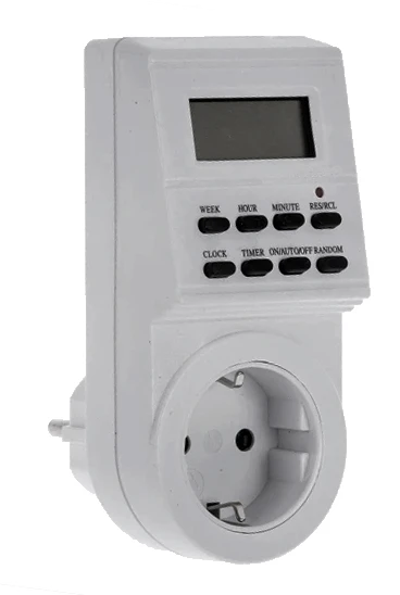 XKOREN Priz Tipi Dijital Zaman Saati - Günlük ve Haftalık Programlama - 1 Dk Zaman Aralıklı