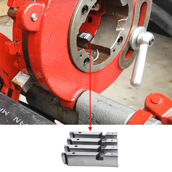 Metal Diş Açıcı Euromax EX75011 EX75013 EX75015 Pafta Tarak Yedek Diş Açma Tarağı 1/2" - 3/4" - 4