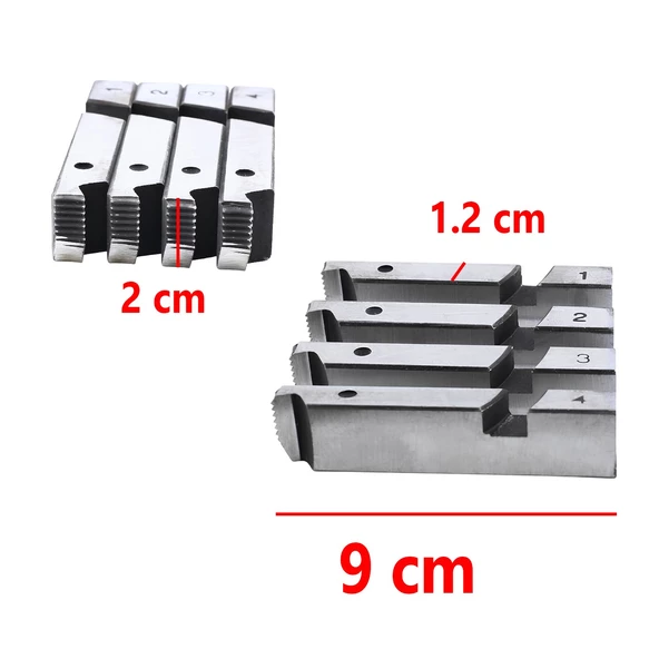 Metal Diş Açıcı Euromax EX75011 EX75013 EX75015 Pafta Tarak Yedek Diş Açma Tarağı 1/2" - 3/4" - 2