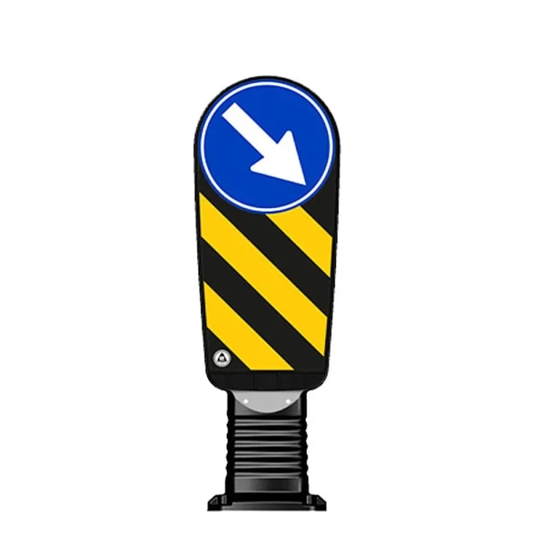 Refüj Başı Nedir Esnek Refüj Başı Tabelası Plastik Refüj Başı Levhası 100 cm Evelux (300mm) 2 ADET - 2