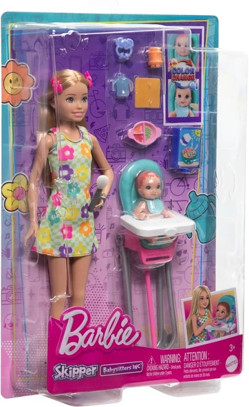 Barbie Skipper Bebek Bakıcısı Oyun Seti HTK35 - 5
