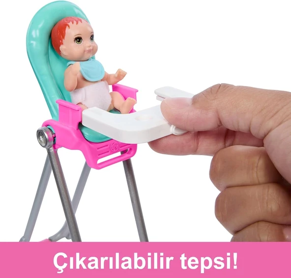 Barbie Skipper Bebek Bakıcısı Oyun Seti HTK35 - 3