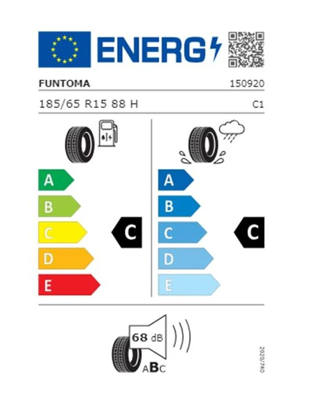 Funtoma 185/65 R15 TL 88H ROADFUN Yaz Lastiği (Üretim Tarihi:2025) - 2