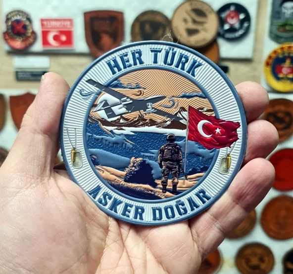 HER TÜRK ASKER DOĞAR PEÇ - Arma - TPU Patch - Resim 2