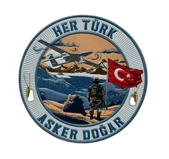 HER TÜRK ASKER DOĞAR PEÇ - Arma - TPU Patch ürün görseli