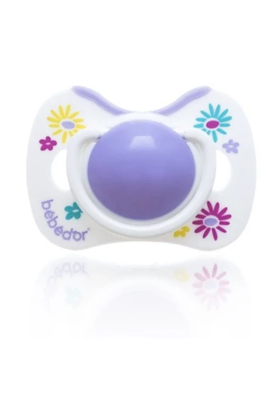 Bebedor Silikon Kiraz Uçlu Medikal Emzik 0-6ay Mor 101