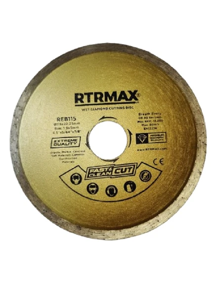 RTRMAX 115 MM X 22,23 MM SÜREKLI ELMAS TESTERE REB115