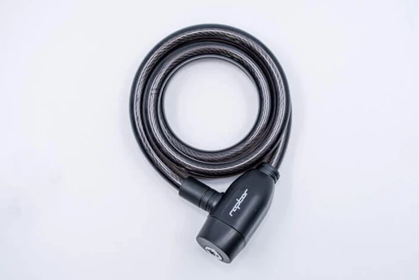 Raptor Bisiklet Anahtarlı Kilit 120 CM - 12 MM Kalınlık Bisiklet Motosiklet Güvenlik Kilidi - 3