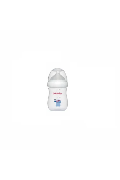 Bebedor Geniş Ağız Yavaş Akış Anti-Kolik PP Biberon Mavi Uğur Böceği 180ml 97322